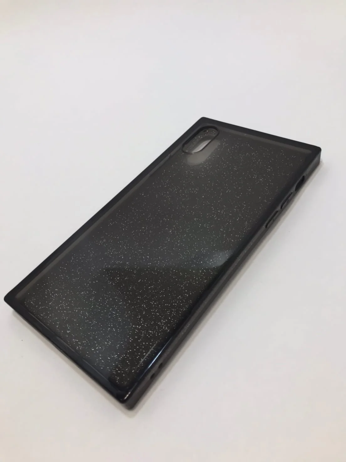 Защитный силиконовый чехол для iPhone X, iPhone XS, блестящий