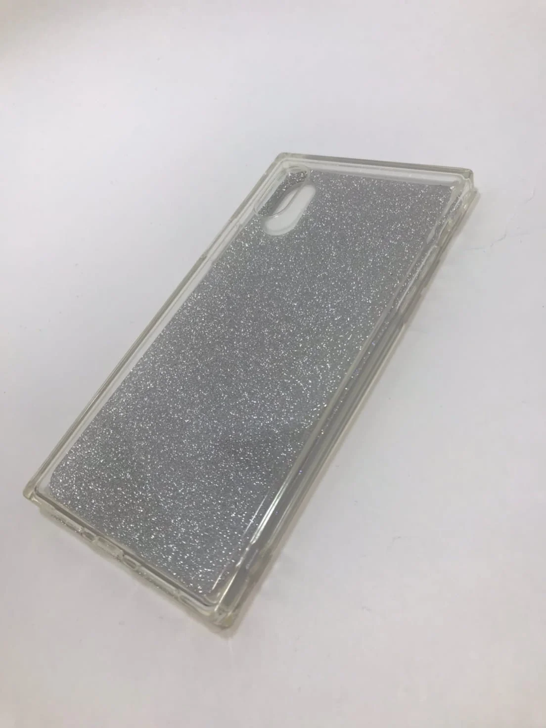 Защитный силиконовый чехол для iPhone X, iPhone XS, блестящий