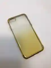 Защитный силиконовый чехол для iPhone X / XS со стразами, золото