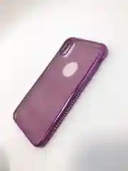 Защитный силиконовый чехол для iPhone X / XS со стразами, золото