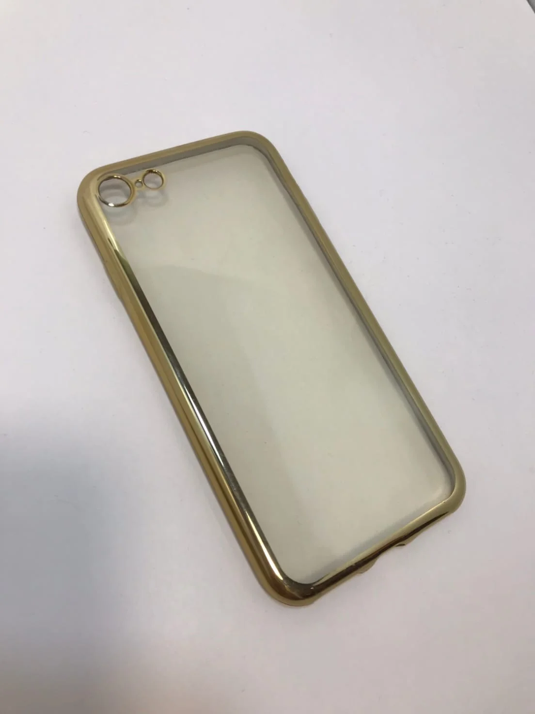 Желтый защитный силиконовый чехол для iPhone X / XS со стразами, золото