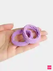 Фиолетовый резинки для волос большие, 4 см, 2 штуки