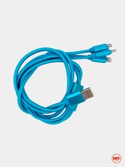 Кабель для зарядки 3 в 1 USB ( iPhone Lightening / Micro USB / Type - C ) универсальный