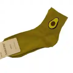 Оливковый носки высокие Авокадо унисекс