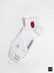 Белый носки женские укороченные