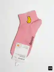 Розовый носки женские укороченные