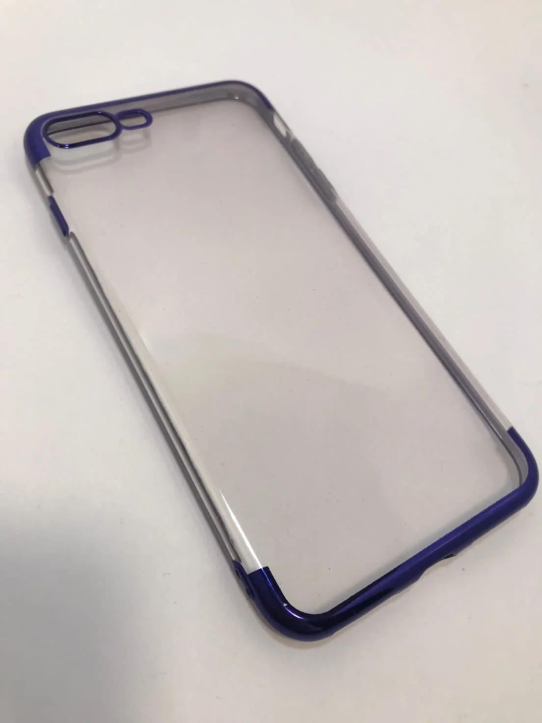 Темно-синий защитный силиконовый чехол для iphone 7plus, iphone 8plus