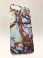 Голубой защитный силиконовый чехол для iPhone 7plus, iPhone 8plus, мраморный