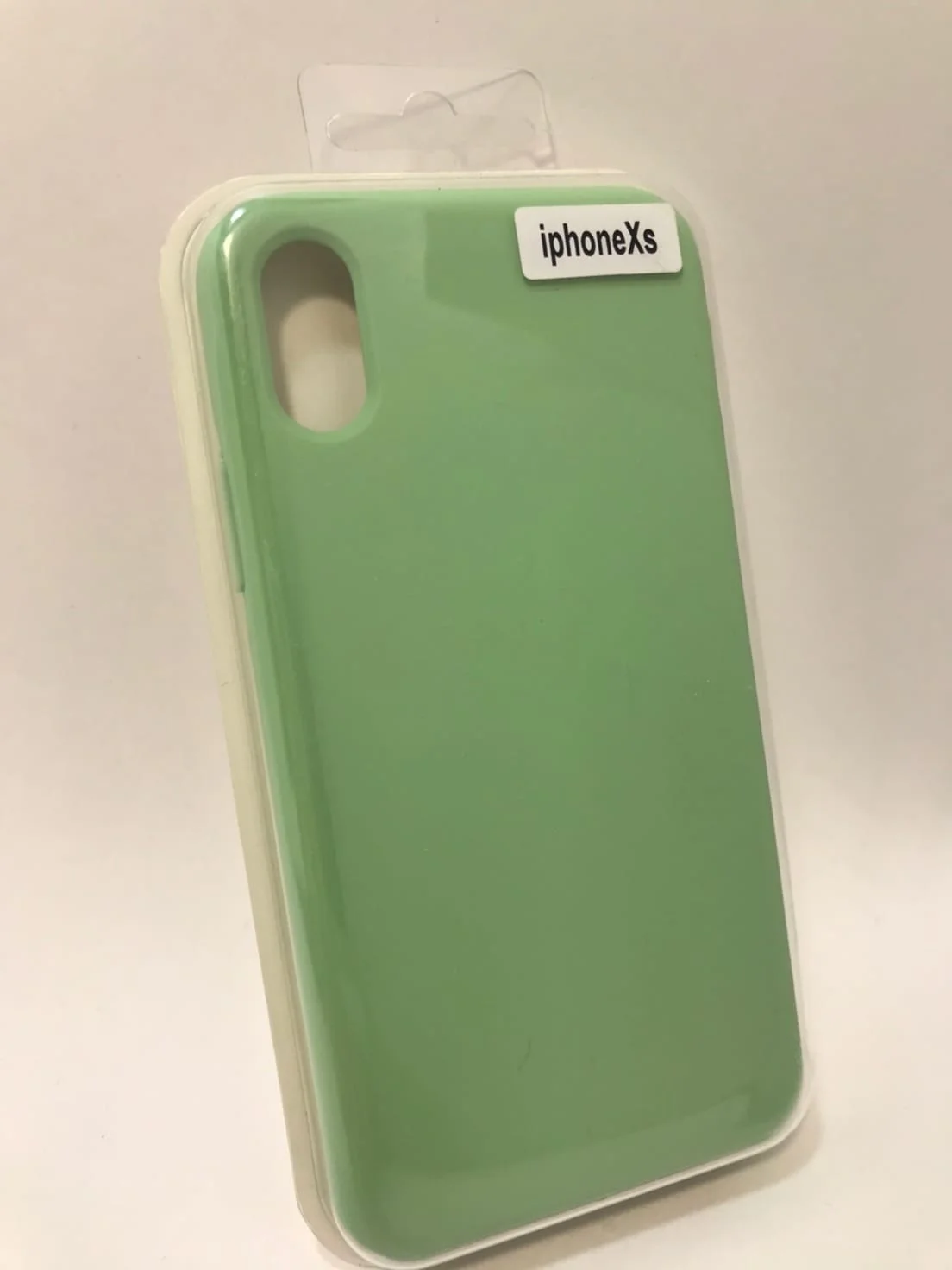 Зеленый защитный силиконовый чехол для iPhone X, iPhone XS