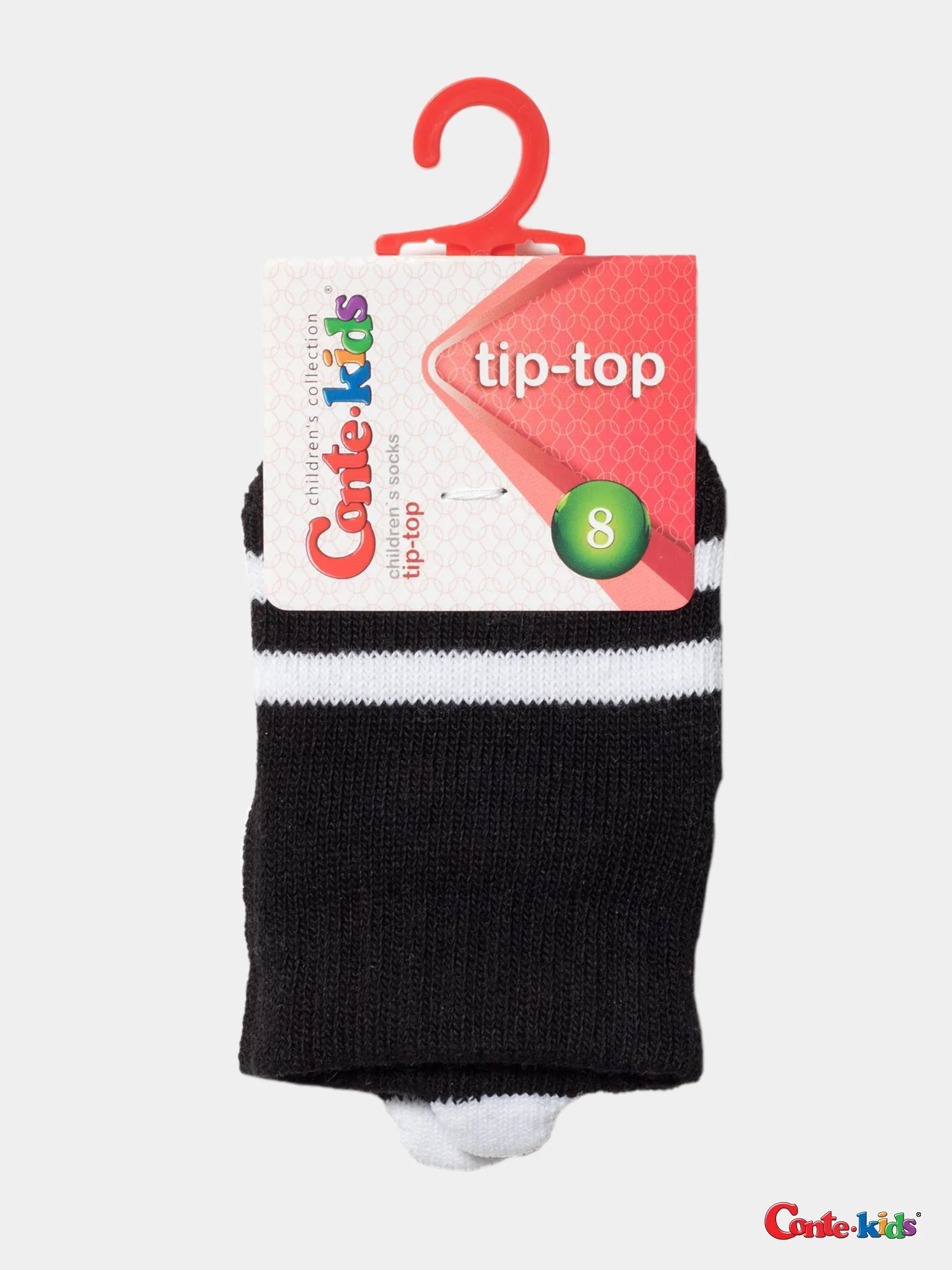 Черный носки детские с пикотом Conte kids до 1 года, рисунок 502