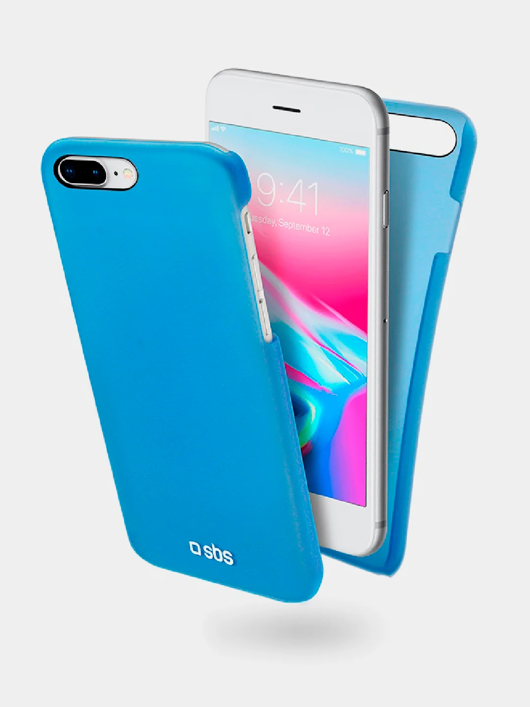 Чехол пластиковый Color Feel для iPhone 8 Plus/7 Plus/6s Plus/6 Plus, голубой, SBS