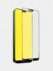 Защитное стекло 2.5D FullScreen для Huawei P20 2018, черная рамка