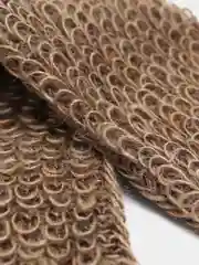 Карамельный мочалка для тела из джута