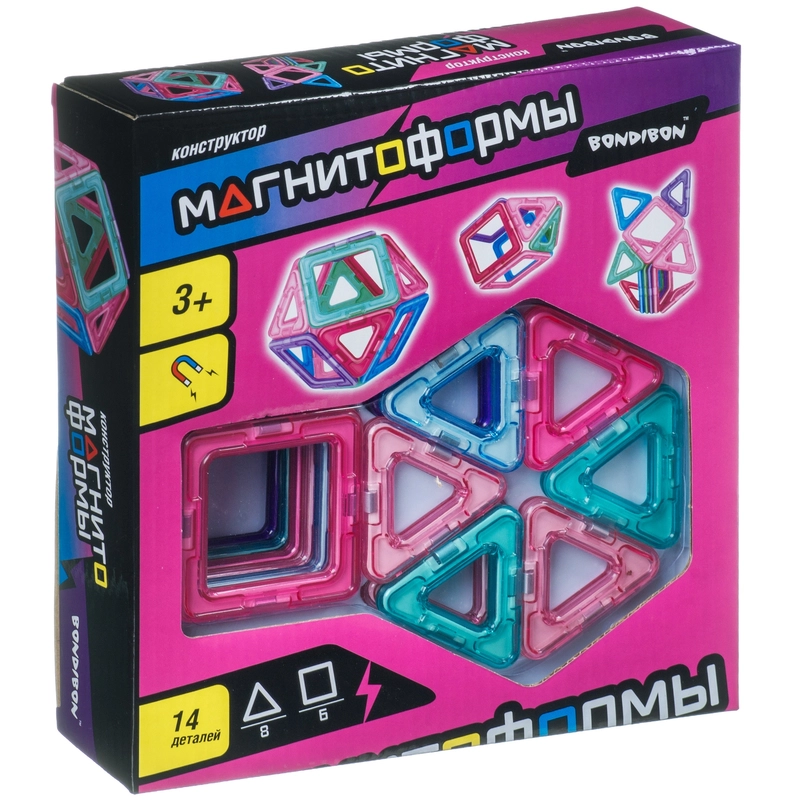 Магнитный конструктор Магнитоформы/ Bondibon купить по цене 1049 ₽ в ...