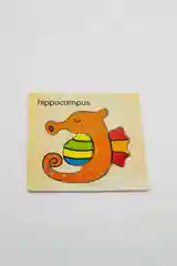 Багровый деревянные пазлы для малышей