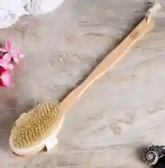Щётка для бани, натуральная, с ручкой