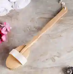 Щётка для бани, натуральная, с ручкой