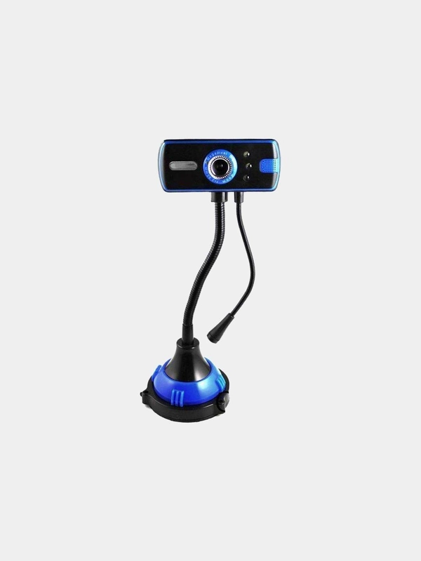 Гибкая USB веб-камера с микрофоном, вращение на 360