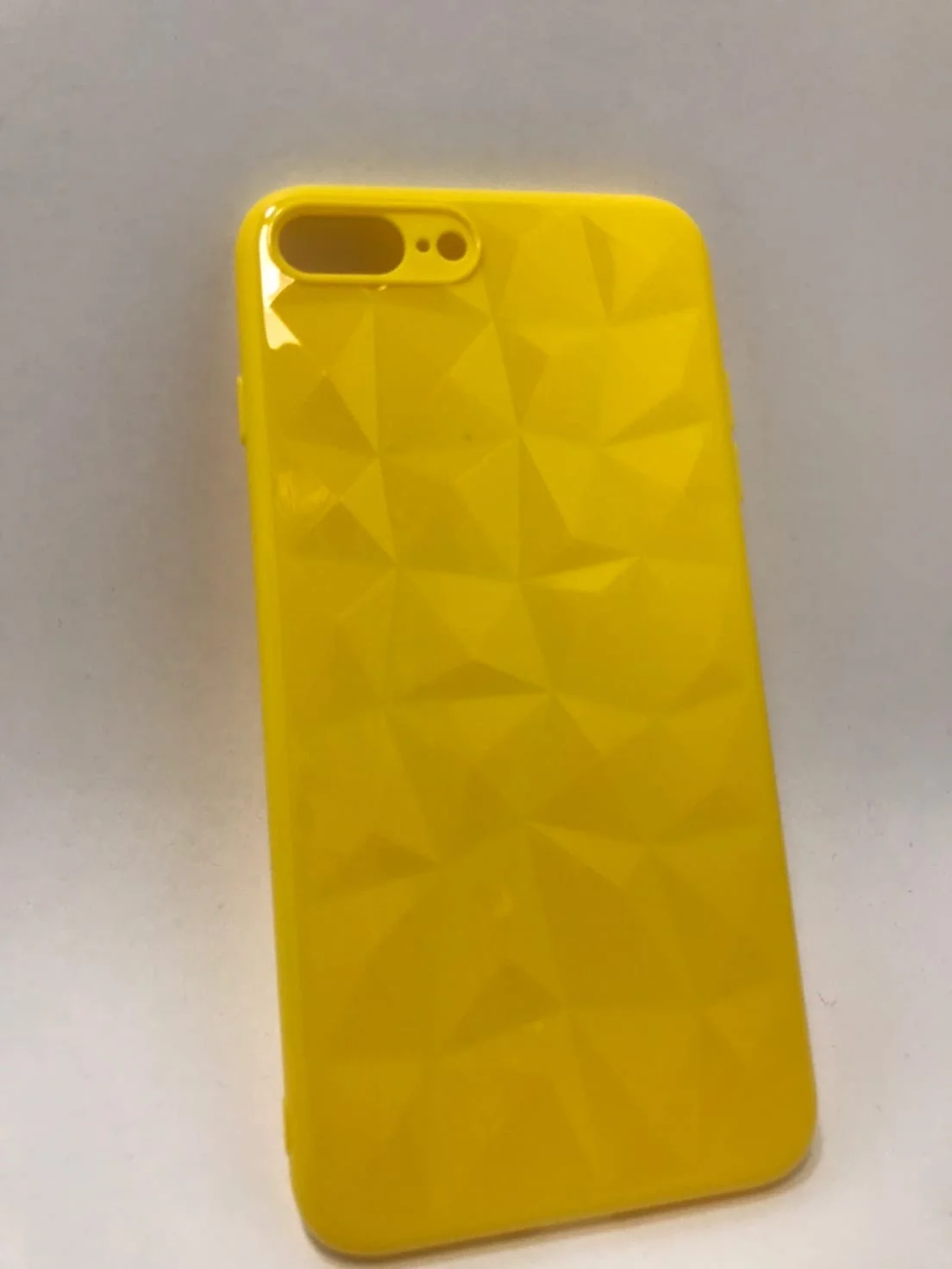 Желтый защитный силиконовый чехол для iPhone 7plus, iPhone 8plus