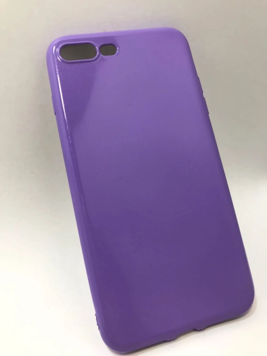 Фиолетовый защитный силиконовый чехол для iPhone 7plus, iPhone 8plus