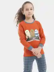 Коралловый пижама детская