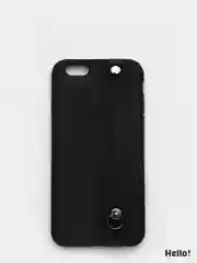 Черный чехол для Apple iPhone 7 Plus / 8 Plus силиконовый, с ручкой