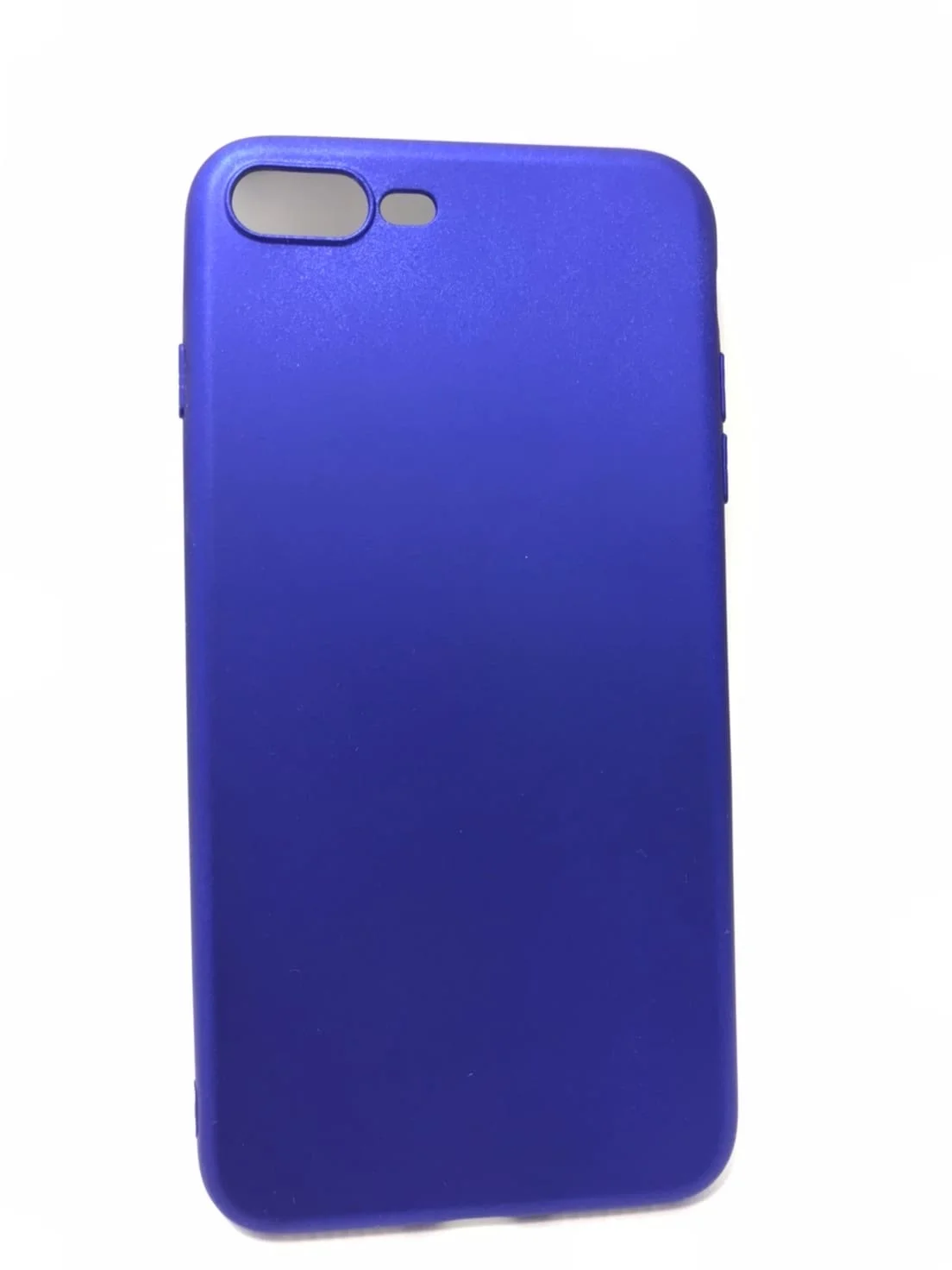 Синий защитный силиконовый чехол для iPhone 7 Plus, 8 Plus, бархатный