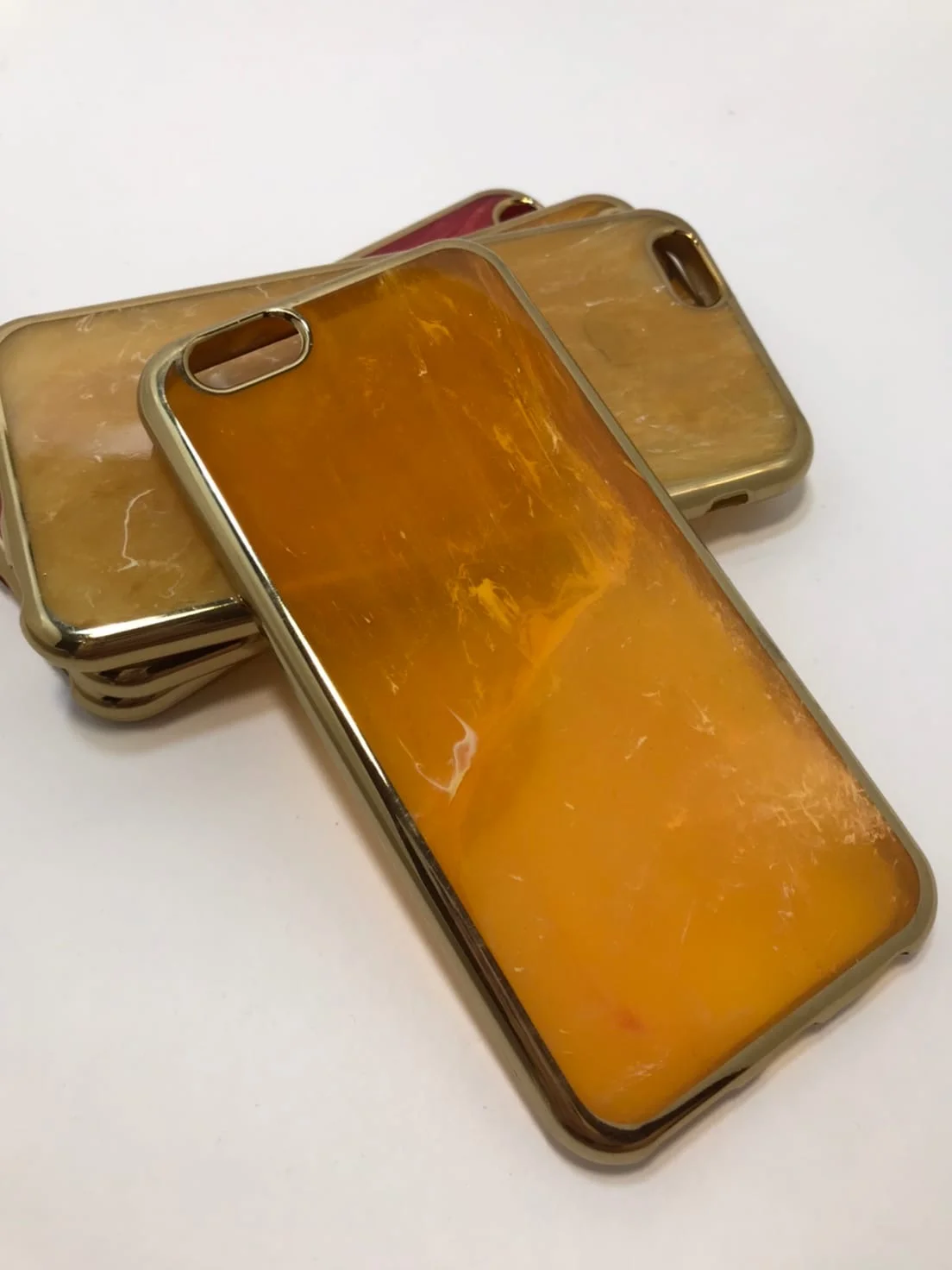 Защитный силиконовый чехол для iPhone 6, iPhone 6S, мраморные
