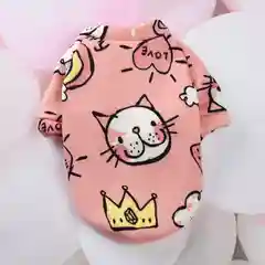 Розовый одежда для собак мелких пород, кошек, флис