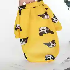 Желтый одежда для собак мелких пород, кошек, флис