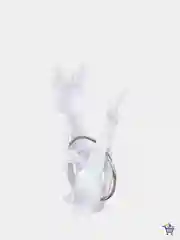 Белый набор прищепок, 4 шт, "Кошки"