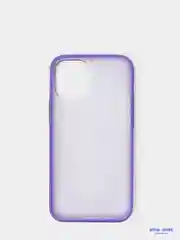 Фиолетовый чехол iPhone 12 mini, 12/12 Pro, 12 Pro Max, силиконовый