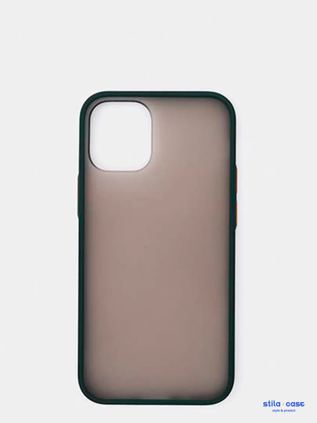 Зеленый чехол iPhone 12 mini, 12/12 Pro, 12 Pro Max, силиконовый