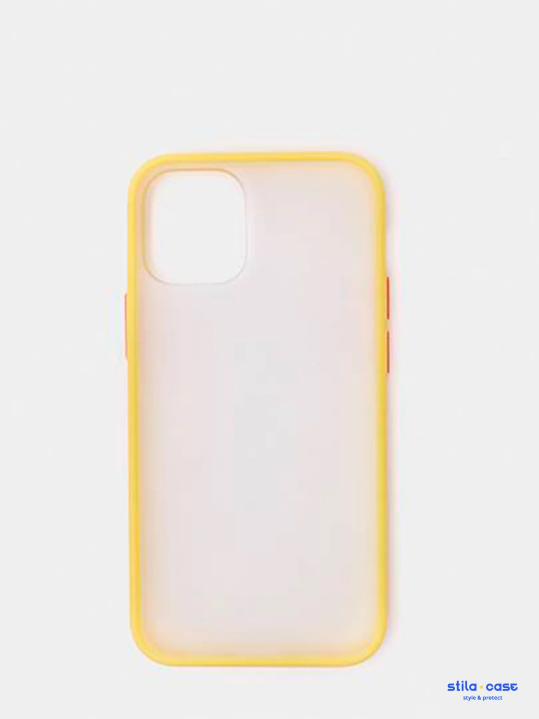 Желтый чехол iPhone 12 mini, 12/12 Pro, 12 Pro Max, силиконовый