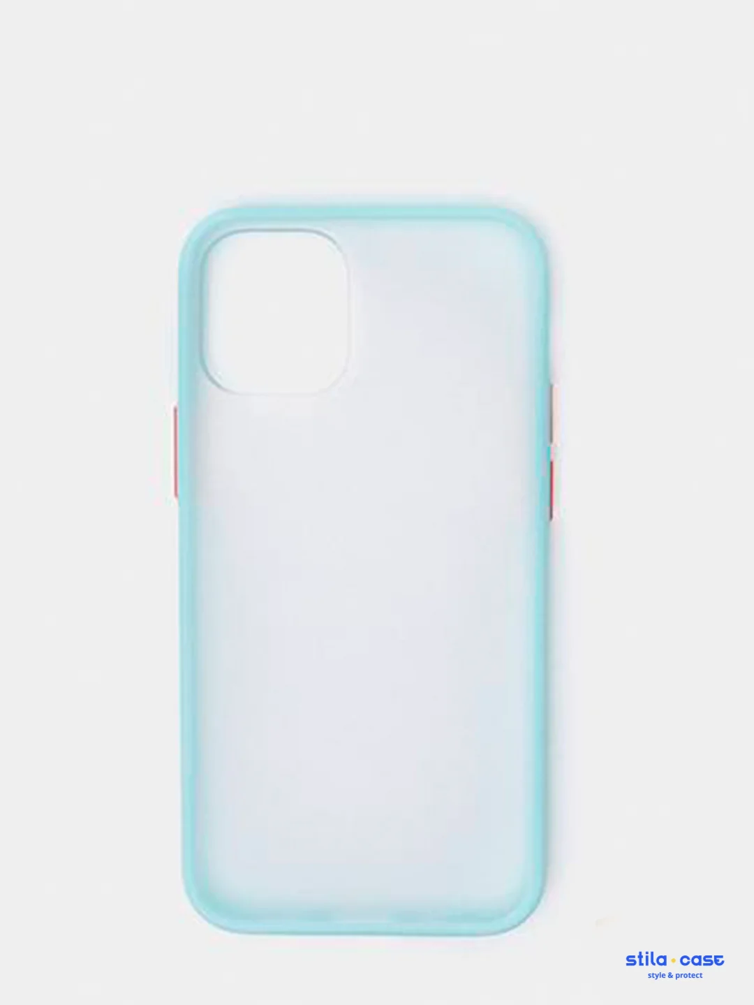 Голубой чехол iPhone 12 mini, 12/12 Pro, 12 Pro Max, силиконовый