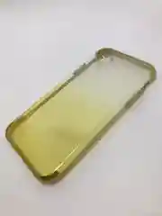 Силиконовый чехол для iPhone XR, золотая окантовка, градиент
