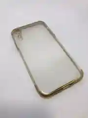 Золотой силиконовый чехол для iPhone XR, золотая окантовка, градиент