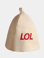 Банная шапка с вышивкой "LOL"