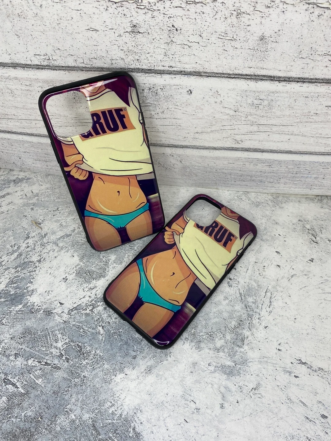 Чехол-накладка для телефона Apple iPhone 11 Pro "Девушка GRUF"