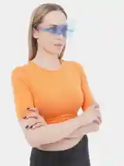 Желтый очки в форме молни