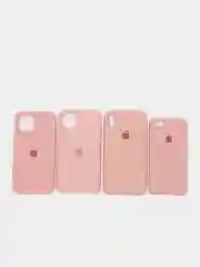 Розовый чехол силиконовый iPhone 6, 6S, 7, 8, X, XS, XR, 11, 12 Soft Touch