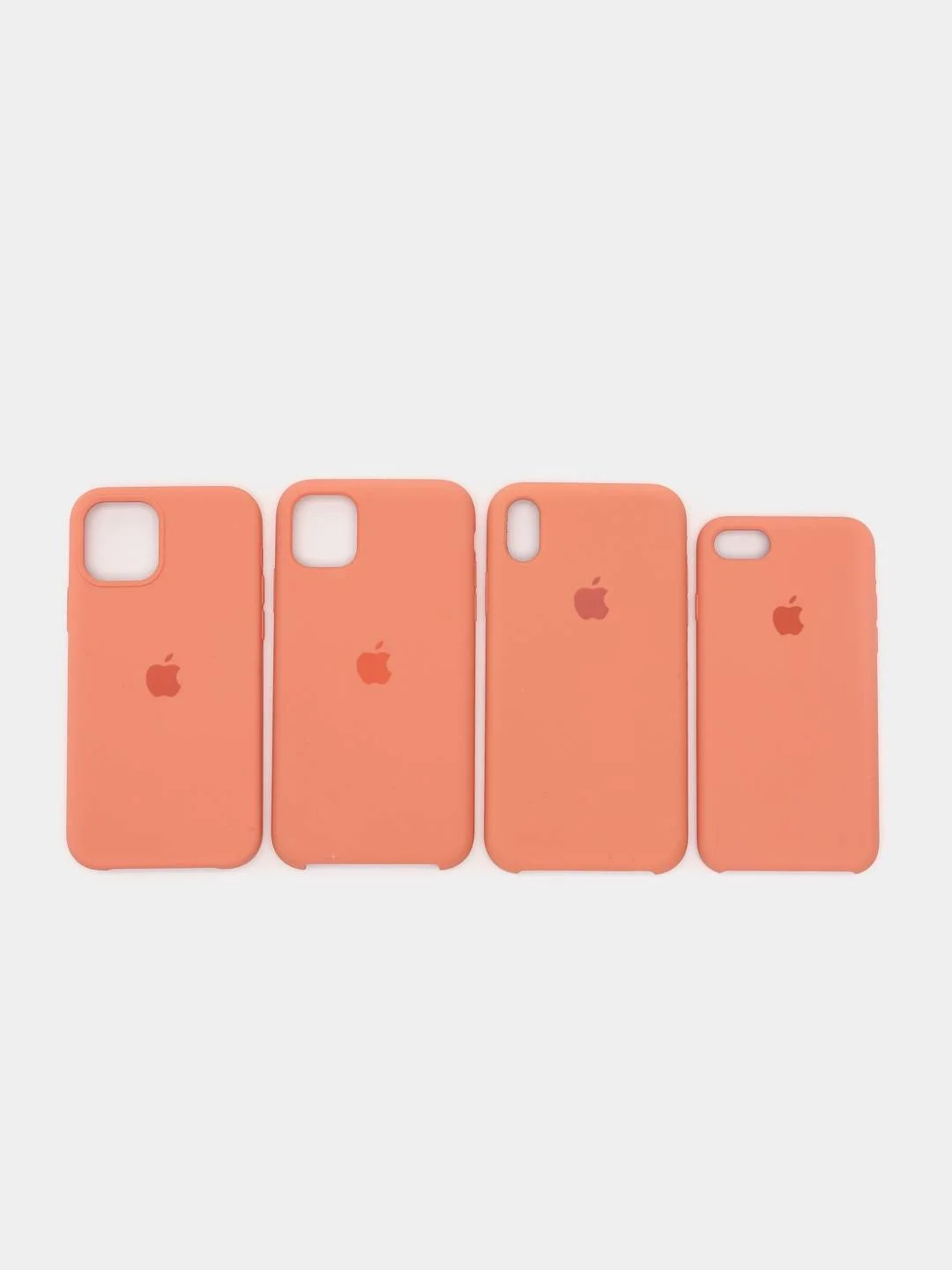 Коралловый меланж чехол силиконовый iPhone 6, 6S, 7, 8, X, XS, XR, 11, 12 Soft Touch