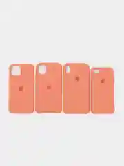 Коралловый меланж чехол силиконовый iPhone 6, 6S, 7, 8, X, XS, XR, 11, 12 Soft Touch