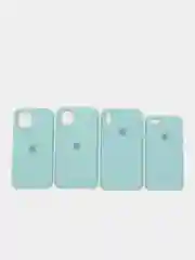 Мятный чехол силиконовый iPhone 6, 6S, 7, 8, X, XS, XR, 11, 12 Soft Touch