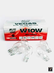 1 шт. лампа AVS Vegas 12V. W10W (W2,1 x 9,5d)