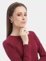 Золотой серьги Omenu