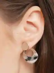 Золотой серьги Omenu