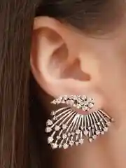 Серебряный серьги Tery