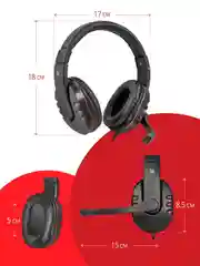 Игровые наушники с микрофоном Defender Warhead G-160 черный