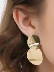 Золотой серьги Caule
